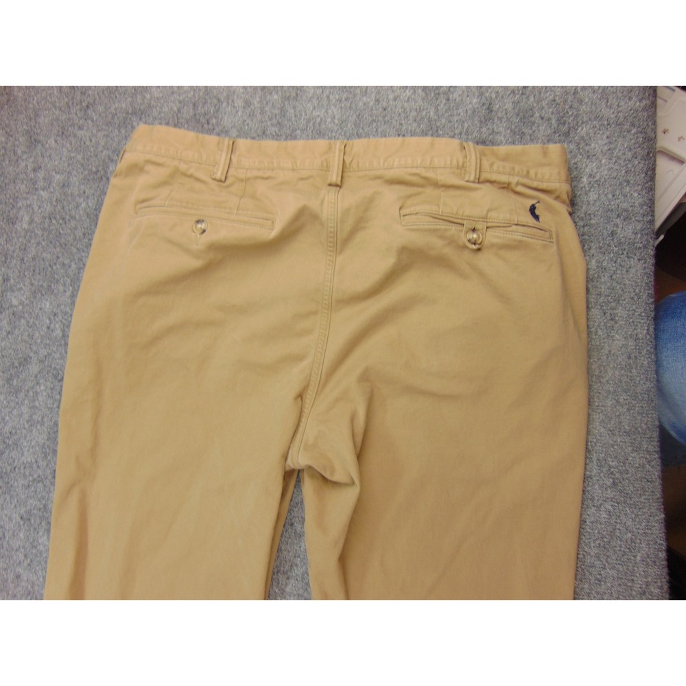 Polo Ralph Lauren Pants Mens 36x30 Stretch Straight Fit Tan Chino Khakis - Picture 9 of 10